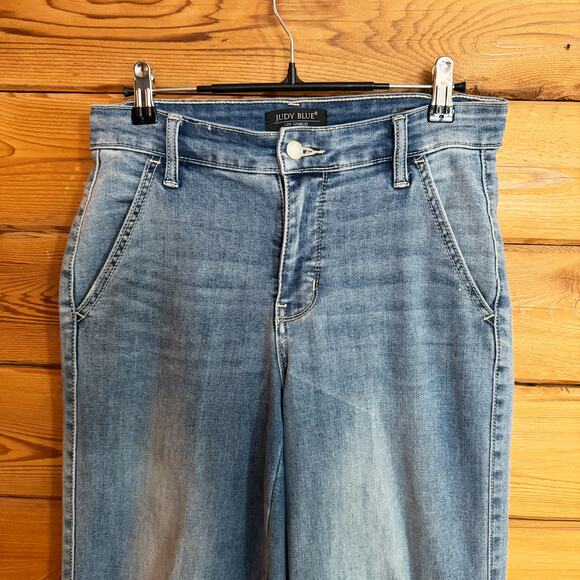 Judy Blue Light Blue Wide Leg Jeans 3/26 - Picture 3 of 6